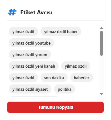 Gizli Etiket Avcısı – Rakip YouTube Etiketlerini Tek Tıkla Gör!